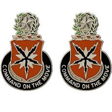 136th Signal Battalion Unit Crest (Command on the Move)